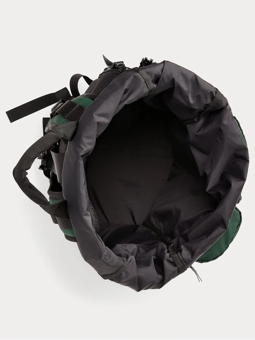 Polo by Ralph Lauren Green Nylon Dual-Pocket Roll-Top Backpack